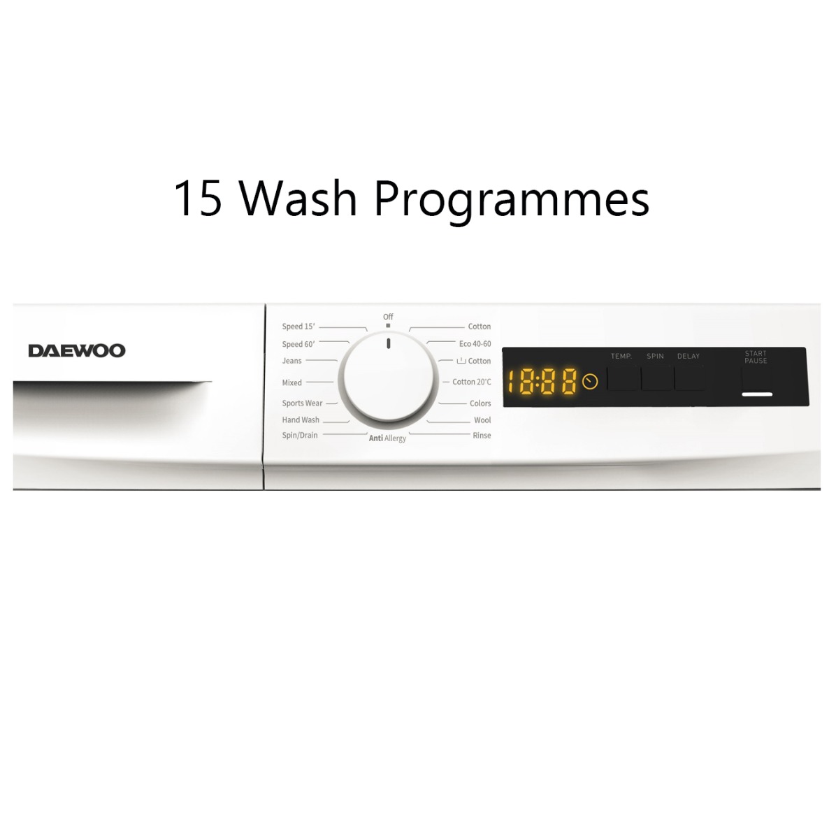 Picture of Daewoo DWD-7W1211 - 7 kg|Front Load Washer|White