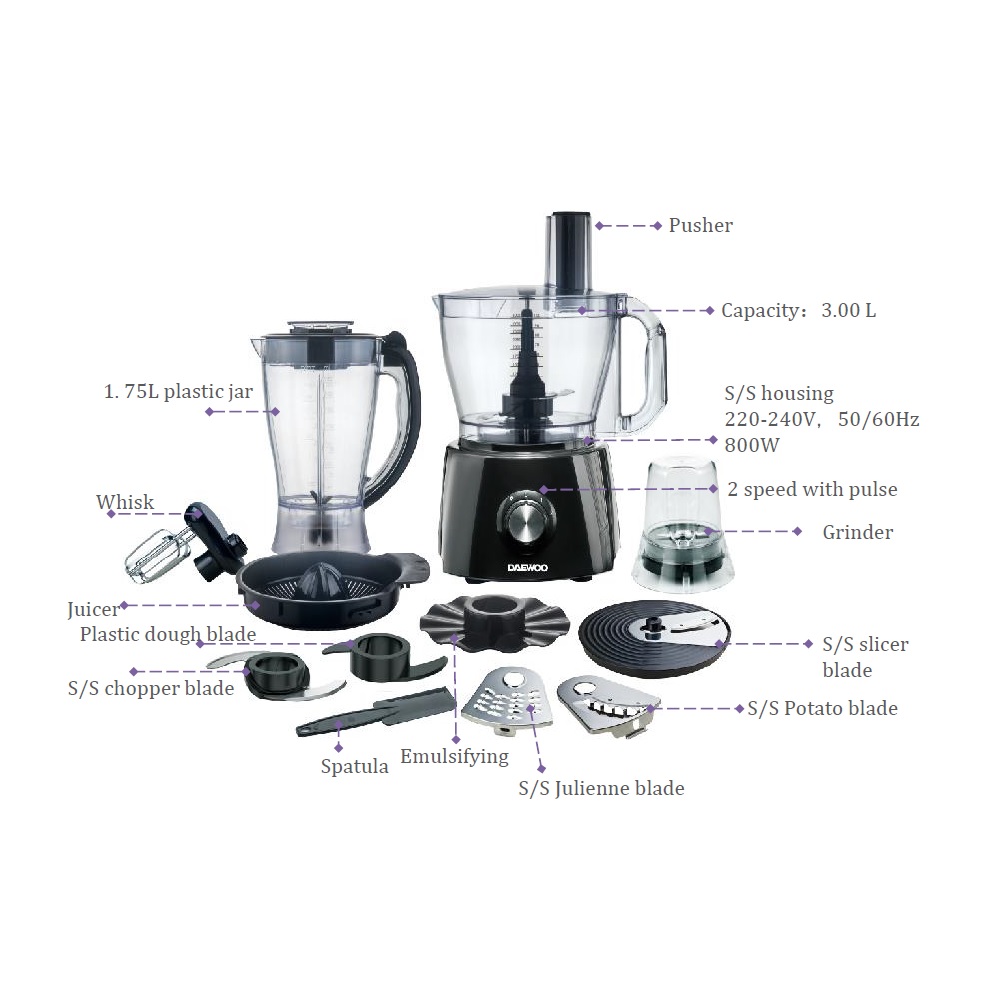 Picture of DFP 3170 | Daewoo Food Processor | 3L