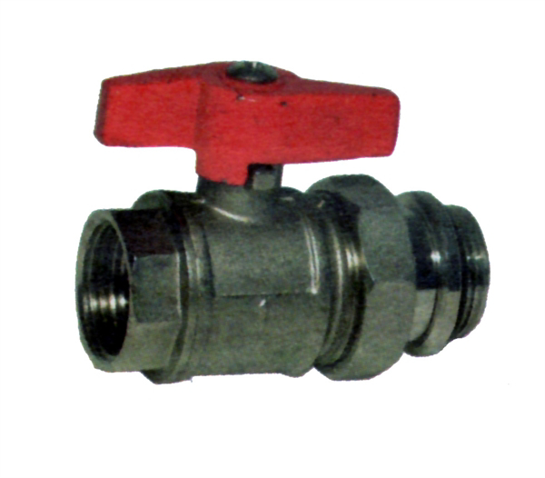 Picture of Verdeler-kogelkranen 3/4"- 1" rood/blauw