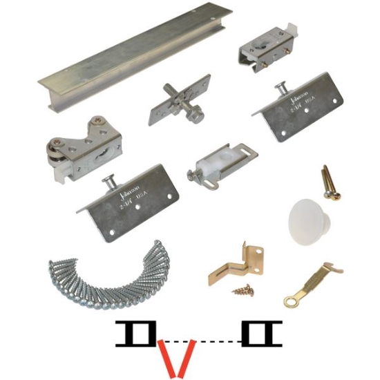 Picture of 200FS 24" 2-Panel Hardware Set, 2-1/4" [57mm] Door