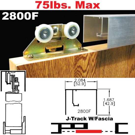 Picture of 2800F Open Pocket Door Hardware