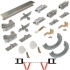 Picture of 200FD484 200FD 4-Panel Hardware Set, 48" 4/0 [1219mm] Track Length