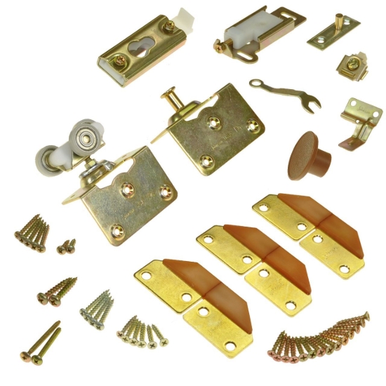 Picture of 1031FD34 100FS 2-Panel Part Set, 1-3/4" Door, W/Hinges