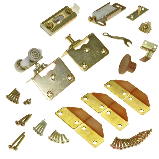 Picture of 1031FD38 100FS 2-Panel Part Set, 1-3/8" Door, W/Hinges