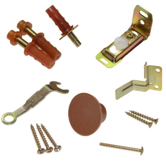 Picture of 18310014 1825 2-Panel Part Set, Brown Knob, No Hinges