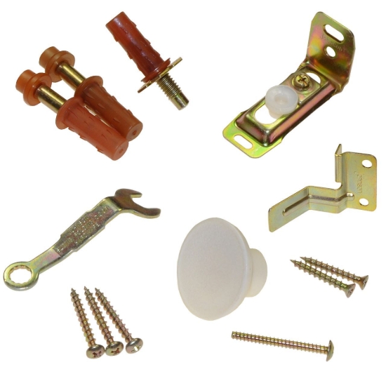 Picture of 18310015 1825 2-Panel Part Set, White Knob, No Hinges