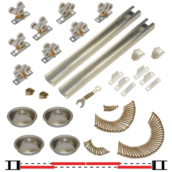 Picture of 111SD 24" 4-Door Hardware Set