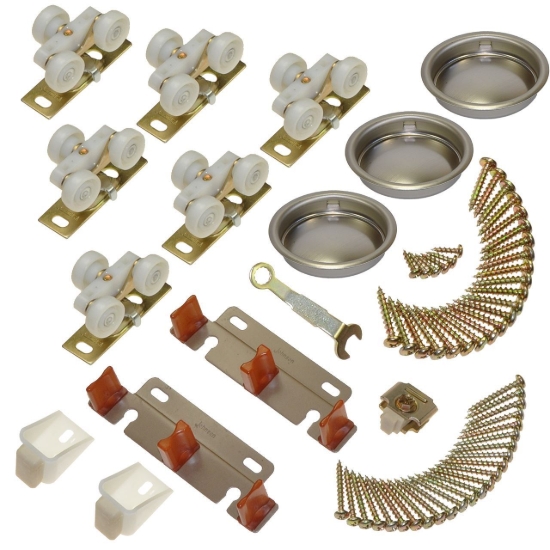 Picture of 13313403 134F 3-Door Part Set, Nylon Wheel Hanger