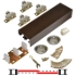 Picture of 138F482B 138F 2-Door Hardware Set, Ball Bearing Hanger, 48" 4/0 [1219mm] Bronze Track Length