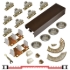Picture of 138F964B 138F 4-Door Hardware Set, Ball Bearing Hanger, 96" 8/0 [2438mm] Bronze Track Length