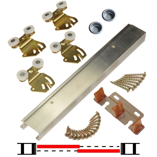 Picture of 2200 36" 2-Door Hardware Set, 75lbs. [34kg] Door