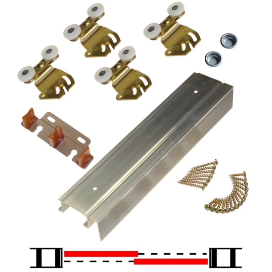 Picture of 2200F 30" 2-Door Hardware Set, 75lbs. [34kg] Door