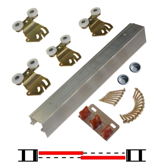 Picture of 2204F 24" 2-Door Hardware Set, 75lbs. [34kg] Door