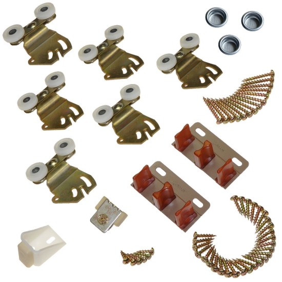 Picture of 22310453 2204F 3-Door Part Set, Twin Wheel Hanger