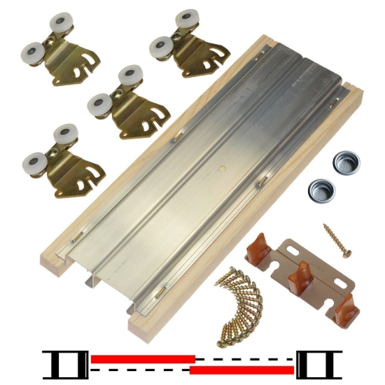 Picture of 2222 30" 2-Door Hardware Set, 75lbs. [34kg] Door