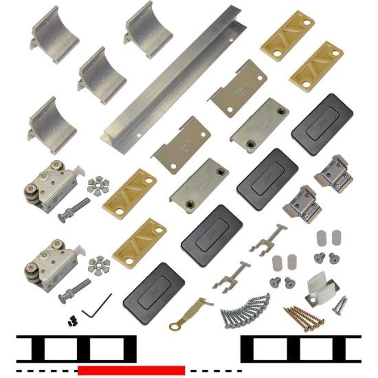 Picture of 200WG 24" 1-Door Hardware Set