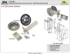 Picture of 152115P1 Auto-Latching Pocket Door Lock Set, 1-3/8" Door (peek pack)