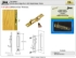 Picture of 150-3PK1 US3 Bright Brass Edge Pull (peek pack)