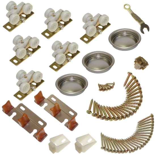 Picture of 13313803 138F 3-Door Part Set, Nylon Wheel Hanger