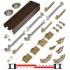 Picture of 138FSMSC 36" 2-Door Side Mount Soft-Close Hardware Set, Bronze Track