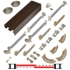 Picture of 138722SB 138FSC 2-Door Soft Operating Hardware Set, 72" 6/0 [1829mm] Bronze Track Length