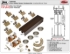 Picture of 138S964B 138F 4-Door Side Mount Ball Bearing Hardware Set, 96" 8/0 [2438mm] Bronze Track Length