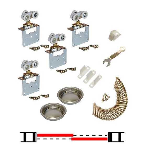 Picture of 11311812 2-Door Side Mount Part Set, 1-1/8" [29mm] Door