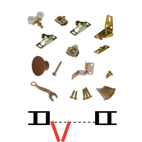 Picture of 11311107 111FD 2-Panel Part Set No Hinges