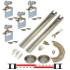 Picture of 111SM 48" [1219mm] Track, 1-3/8" [35mm] 2-Door Side Mount Hardware Set