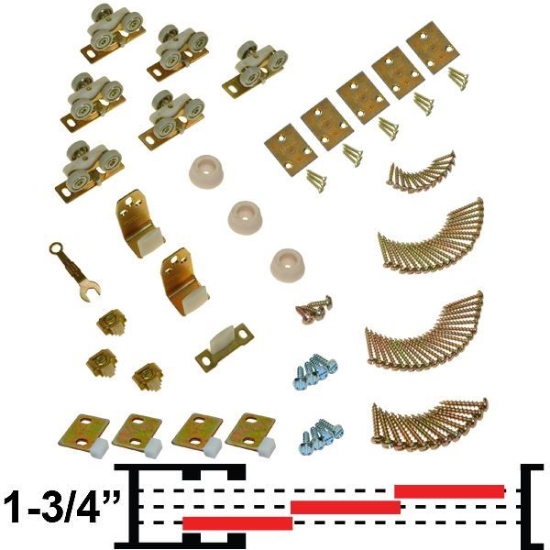Picture of 10310343 100MP 3-Door Part Set, 1-3/4" [44mm] Doors