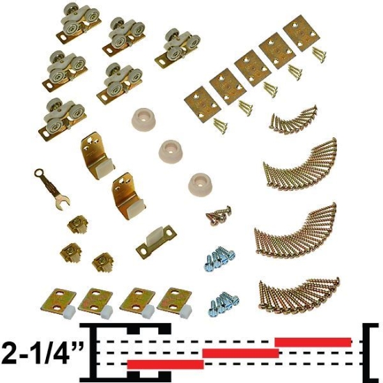 Picture of 10310243 100MP 3-Door Part Set, 2-1/4" [57mm] Doors