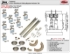 Picture of 111SM 96" [2438mm] Track, 3/4" [19mm] 4-Door Side Mount Hardware Set