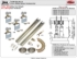 Picture of 11S48234 111SM 2-Door Side Mount Hardware Set, 3/4" (19mm) Door, 48" 4/0 [1219mm] x 2 Track Length