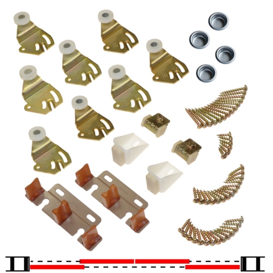 Picture of 22312204 2222 4-Door Part Set, 50lb. [23kg] Door