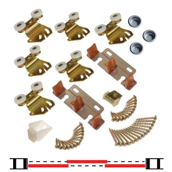 Picture of 22312253 2222 3-Door Part Set, 75lb. [34kg] Door