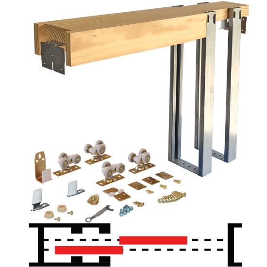 Picture of 1562 Series 18" x 96" Bypass Pocket Door Frame