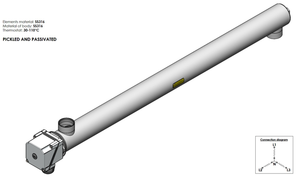 Picture of RVS drinkwater doorstroomverwarmer
