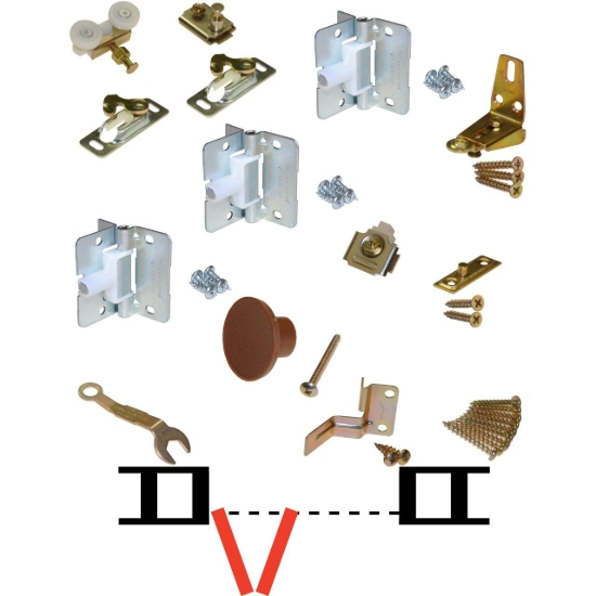 Picture of 11311103 111FD 2-Panel Part Set W/Hinges