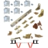 Picture of 170A486H 1700 4-Panel Hardware Set, 48" 4/0 [1219mm] Aluminum Track Length