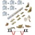 Picture of 170W966H 1700 4-Panel Hardware Set, 96" 8/0 [2438mm] White Steel Track Length