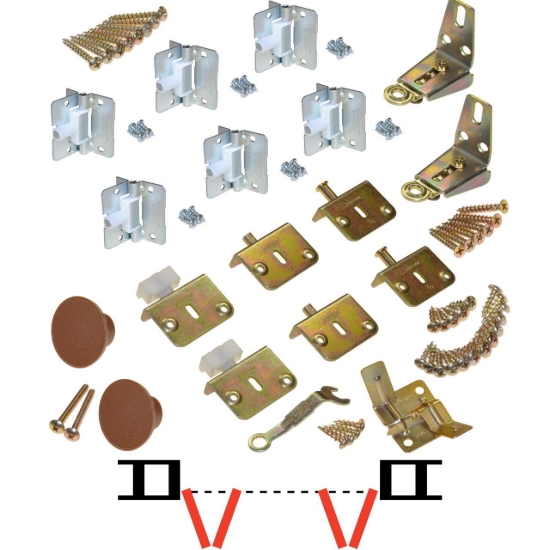Picture of 17313403 1700FS 4-Panel Part Set, 3/4" [19mm] Door