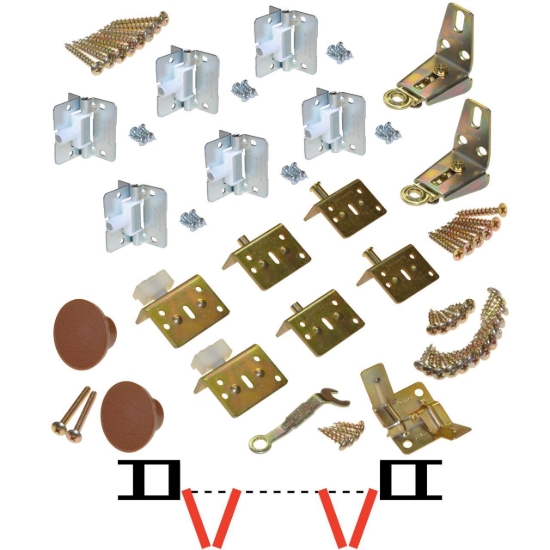 Picture of 17311803 1700FS 4-Panel Part Set, 1-1/8" [29mm] Door