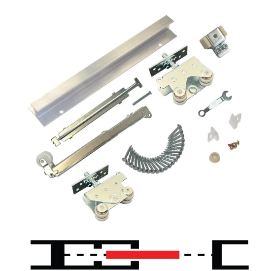 Picture of 200481S1 200PDSC 1-Door Single Direction Soft Close Hardware Set, 48" Track