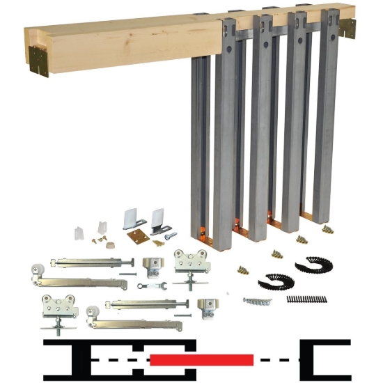 Picture of 265070SC 2060SC 60" x 84" Soft Operating Pocket Door Frame