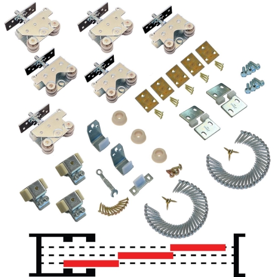 Picture of 20310343 200MP 1-3/4" [44mm] 3-Door Part Set