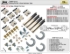 Picture of 20BC1062 200BP 36" x 4-Door Bypass Pocket Door Hardware Set, 1-3/4" Door