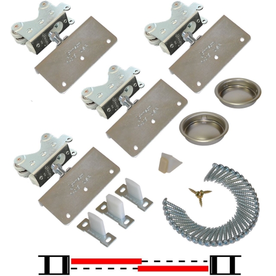 Picture of 20312142 2-1/4" [57mm] 2-Door Side Mount Part Set