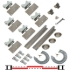 Picture of 20106324 200SM 3-Door Side Mount Hardware Set, 2-1/4" [57mm] Door, 106" 8/10 [2692mm] x 2 Track Length