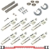 Picture of 2001444S 200SDSC 4-Door Soft Operating Hardware Set, 144" 12/0 [3658mm] x 2 Track Length