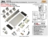 Picture of 200WF96S 200WF 48" 1-Door Hardware Set, Clear Satin Fascia